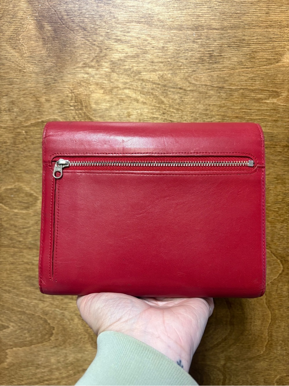 Vintage Franklin Covey Red Leather Pocket Planner & Wallet - Picture 2 of 5